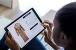 young woman on tablet