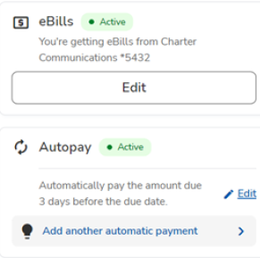 Setting up Automatic Payments for Electronic Bills